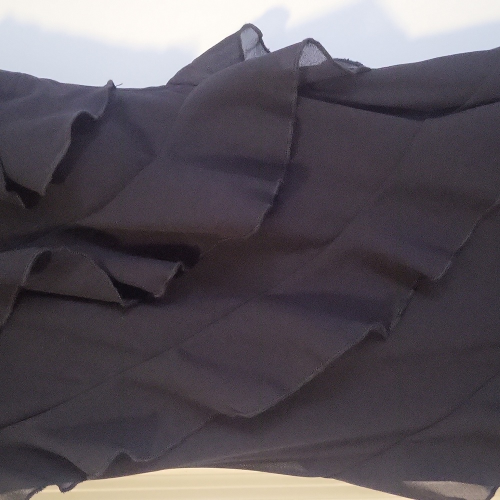 Petal & Pup Ciao Ruffle Maxi Dress In Black S NWT - Picture 9 of 12
